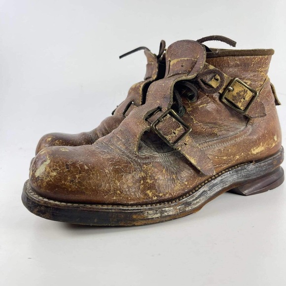 Red Wing Shoes Shoes Vtg Leather Miner Boots Ski Mountaineering Us